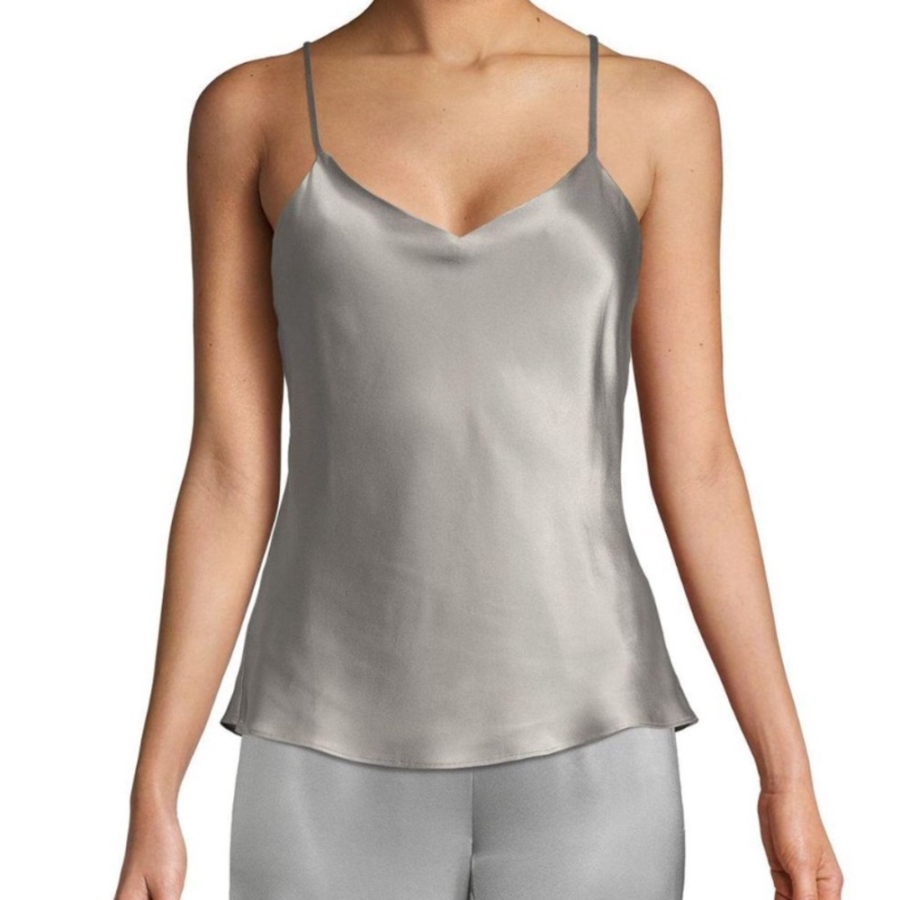 Zara Metallic V-Neck Tank Top Size Small Never Worn